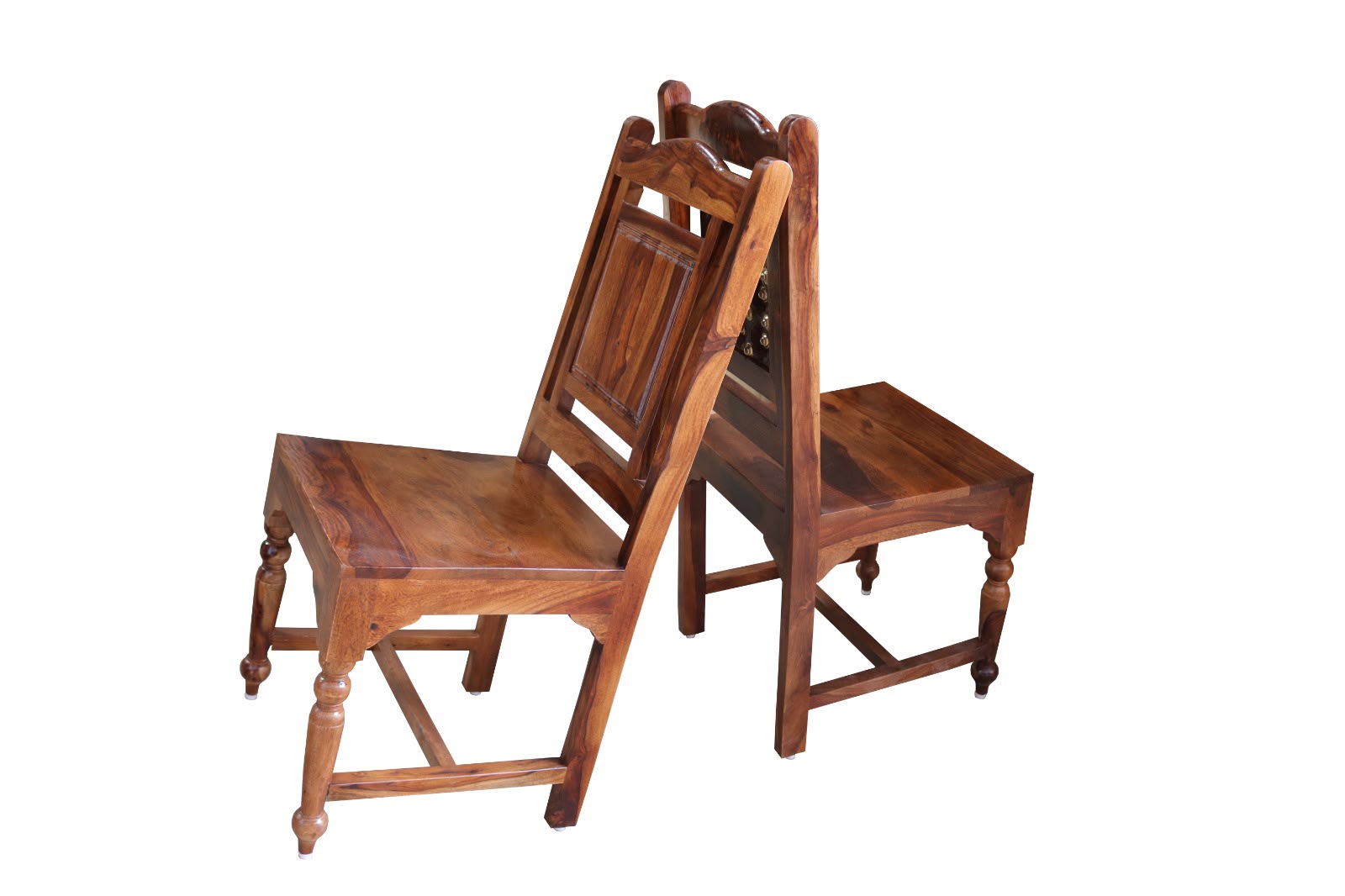IMG-20260807-WA0024.jpg Sheesham Wood Carved Dining Chair with Medallion Backrest (Set of 2) - Image 1