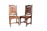Sheesham Wood Carved Dining Chair with Medallion Backrest (Set of 2) - Image 3