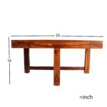 Sheesham Wood Trestle Dining Table