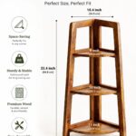 Sheesham Wood Foldable 3-Tier Corner Shelf - Image 3