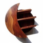 Sheesham Wood Foldable 3-Tier Corner Shelf - Image 7