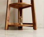 Sheesham Wood Foldable 3-Tier Corner Shelf - Image 9
