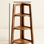 Sheesham Wood Foldable 3-Tier Corner Shelf - Image 10