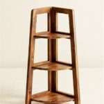 Sheesham Wood Foldable 3-Tier Corner Shelf - Image 12