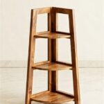 Sheesham Wood Foldable 3-Tier Corner Shelf - Image 13