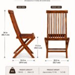 Sheesham Wood Folding Chair with Slat Backrest(SET OF 2)