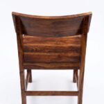 Sheesham Wood Bar Chair with Supportive Backrest & Footrest
