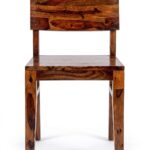 Sheesham Wood Dining Chair with Contoured Seat - Image 18