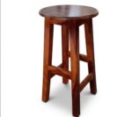 Sheesham Wood Backless Bar Stool with Splayed Legs (SET OF 2) - Image 4