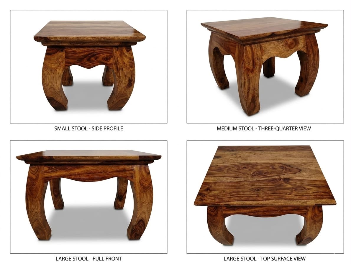 IMG-20260807-WA0116.jpg Sheesham Wood Opium Nesting Stool Set (Set of 3) - Image 1
