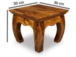 Sheesham Wood Opium Nesting Stool Set (Set of 3) - Image 13