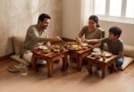 Sheesham Wood Opium Stool Set of 3 | Nesting Wooden Bajot Stools - Image 4
