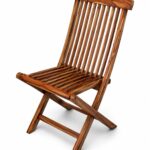 Sheesham Wood Folding Chair | Slatted Back Wooden Foldable Chair - Image 3