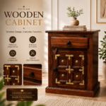 Handcrafted Solid Sheesham Wood Bedside Table | Shubham Handicraft - Image 3