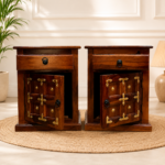 Handcrafted Solid Sheesham Wood Bedside Table | Shubham Handicraft - Image 4