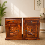 Handcrafted Sheesham Wood Bedside Cabinet | Shubham Handicraft - Image 3
