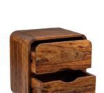 Sheesham Wood Rounded 2-Drawer Bedside Table(SET OF 2) - Image 8